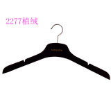 Black Velvet with Antislip Tape Suit Plastic Hanger