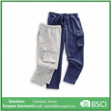 Gray and Navy Colors Fleece Pants