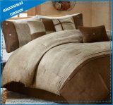 Brown Microsuede Comforter Bedding Set