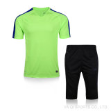 Customized Mens Short Sleeve Football Training Single Jersey Bodybuilding Tracksuit Polyester Team Sport Skinny Gym Uniform