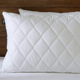 Quilted White Down Alternative Pillows With100% Egyptian Cotton Cover