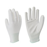 White PU Coated Gloves for Electronic Work