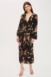Hot Sale Floral Print Kimono Sleeve Maxi Dresses
