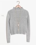 T1111 Fashion Pullover Thick Short Sweater for Female Elastic Sweater