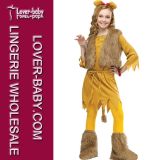 Cute Girls Animal Lion Child Fancy Dress Halloween Costume for Kids (L15285)