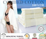 2016 Hot Sales 100% Organic Cotton Jacquard Bath Towel with Satin Border Df-S283