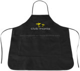 Promotional Solid Black Cocina Apron with Customized Logo