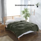Super Soft Flannel Textured Throw Bedding Set