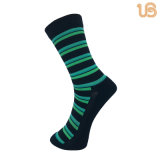 Men's Stripe Cotton Sock with Terry Sole