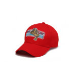 Red Golf Hat Breathable Waterproof Baseball Cap Flat Embroidery (YH-BC080)