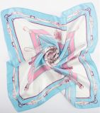Small Square Size Silk Scarf for Lady