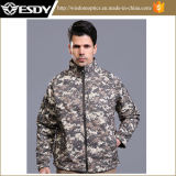 Men's Sports Waterproof Tactical Softshell Jacket Fleece for Hunting Camping
