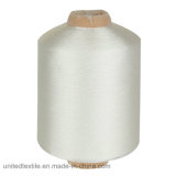 100% Polyester FDY Filament Sewing Thread High Tenacity Raw White Soft Winding on 1.5 Kg Perforated Dyeing Cones 420d/2