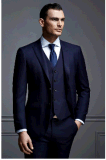 Wholesale Men's Customized Wool 3PCS 2 Front-Button Formal Event Suits