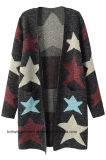 OEM Girl Fashion Hot Sales Long Sweater Cardigan (W17-734)