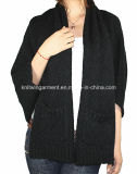 Women Fashion Winter Wool Cashmere Cardigan with Warming (12AW-018)