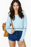 OEM Fashion Hot Sales Turtle Neck Spandex Sweater Blouse (W17-697)