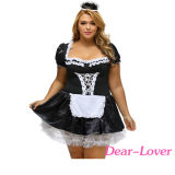 Plus Size Late Nite Maid Outift Party Costume