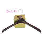 Custom Black Brand Mens Decorate Hanger with Clips for Suit