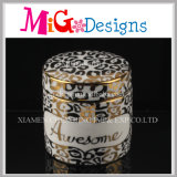 Birthday Gifts Gold Pattern Ceramic Ring Box