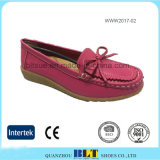 New Slip on Leather Upper Flat Lady's Shoes