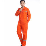 Long-Sleeve Reflective Strip Wear-Resistant Safety Coverall