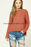 OEM Women Fashion Round Neck Long Sleeve Sweater Clothes (W18-432)