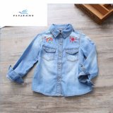 New Style Cute Denim Shirt with Embroidery for Girls by Fly Jeans