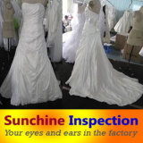 Wedding Dress Quality Inspection in Suzhou / Pre-Shipment Inspection Service by Sunchine Inspection Third Party Inspection Company