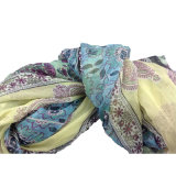 Silk Printed Crepe Chiffon Shawl Stole (ALJ1000023)