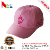 OEM Fashion Free Sample 100% Polyester Baseball Cap with Embroidery