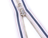 Metal Zipper with Shiny-Color Teeth and Color Matching Tape/Top Quality