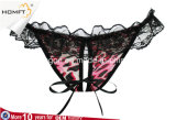 Fashion T Back Spandex Stretch Lace Backless Thongs Sexy G-String Leopard Print Charming T Pants