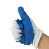 Latex Coated Cotton Cloth Working Cut Resistant Gloves