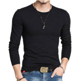 Custom Long Sleeve Blank Designer Men's Cotton T Shirt