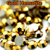 Glass Crystal Gold Hematite Dorado Flatback Rhinestones (FB-ss20 dorado)