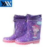 100%Waterproof Colorful Kids Rubber Rain Boots with Cartoon Patterns