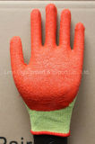 10g Polycotton Safety Glove with Crinkle Latex Coated