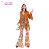 Lady Hippy Flower Power Womens Ladies Fancy Dress Costume
