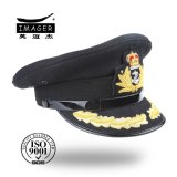 High Quality Military Warrant Officer Hat with Gold Embroidery