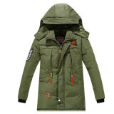 Wholesale Men's Casual Padding Winter Jacket/Parka with Custom Embroidery