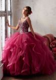 Elegant Crystal Girl Clothes Garment Prom Party Evening Quinceanera Dress (89131)