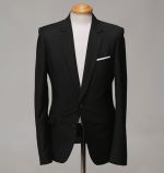 Italian Style Men's Suit 2 Buttons Notch Lapel Blue Suit