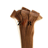 Brown Color Natural Drawn Brazilian Hair Tape in Hair Extension
