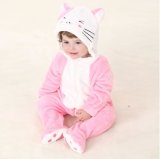 Baby Clothes, 100% Polyester Fleece Shaped Romper / Cat and Mouse