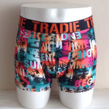 Printed Pure Polyester Boxer Briefs Mens Underpants