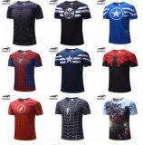 Free Shipping 2018 T-Shirt Superman/Spider Man/Captain America /Hulk/Iron Man / T Shirt Men Fitness Shirts Men T Shirts