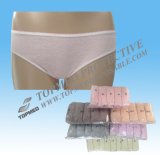 Hot Sale Disposable Cotton Panties for Hotel/Travel, Pink Color Sexy Cotton Ladies Underwear