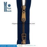3# 5# 8# 10# Hot Sale for Gold Color Zinc Alloy Metal Zipper for Garments, Metal Zipper for Bags