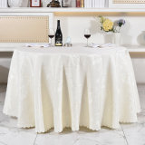 Luxury Polyester Round/ Rectangle Table Cloth for Hotel Restaurant (DPF107107)